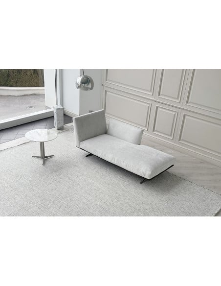 Evergreen White Leather Dormeuse (Expo Offer) Flexform - 5