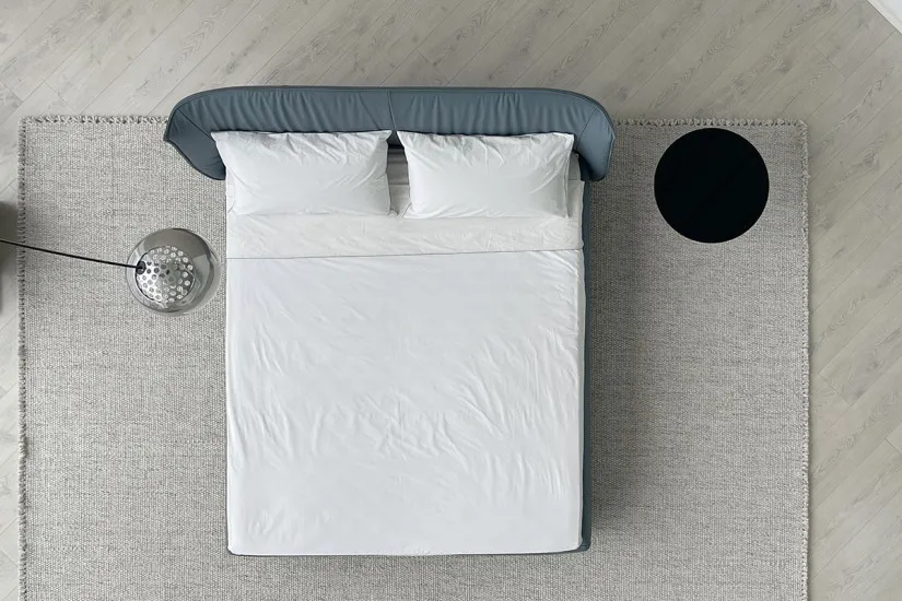 Letto Archibald Bed in pelle blu (Offerta Expo) Poltrona Frau - 7
