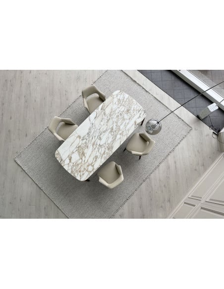 Table Henry en marbre Calacatta (Offre Expo) Poliform - 3
