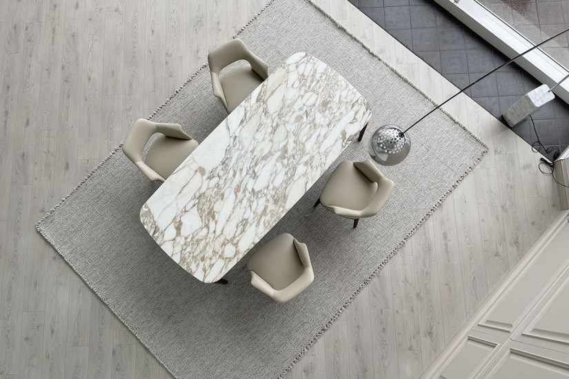 Table Henry en marbre Calacatta (Offre Expo) Poliform - 3