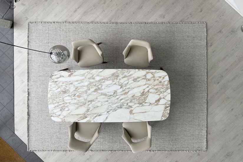 Henry Table in Calacatta marble (Expo Offer) Poliform - 4