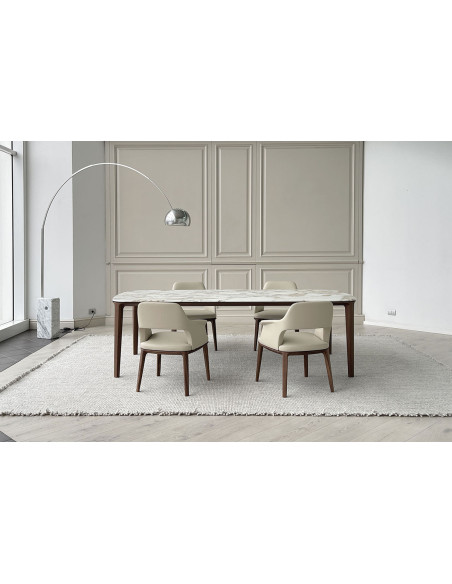Henry Table in Calacatta marble (Expo Offer) Poliform - 5