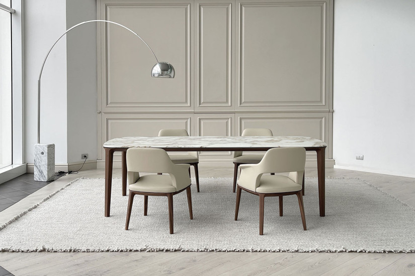 Table Henry en marbre Calacatta (Offre Expo) Poliform - 5