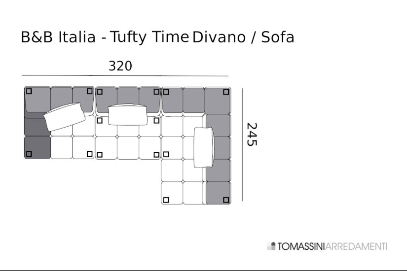 Divano Tufty-Time verde (Offerta Expo) B&B Italia - 7