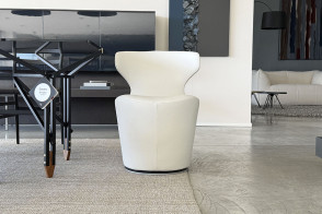 Sedia Mini Papilio in pelle bianca (Offerta Expo) B&B Italia - 5 2