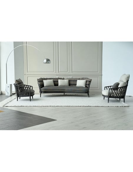 Divano per esterno Erica a righe (Offerta Expo) B&B Italia Outdoor - 1