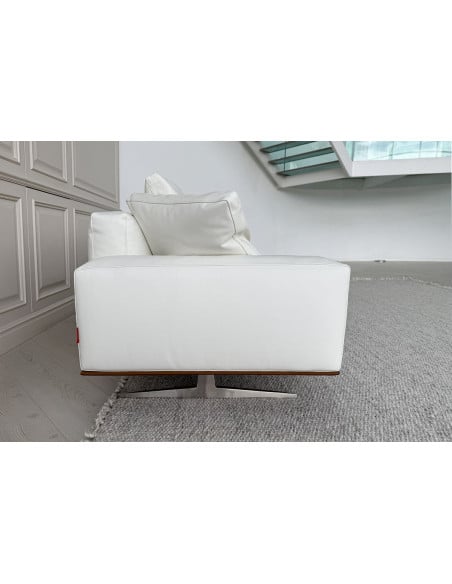 Canapé Soft Dream en cuir blanc (Offre Expo) Flexform - 5