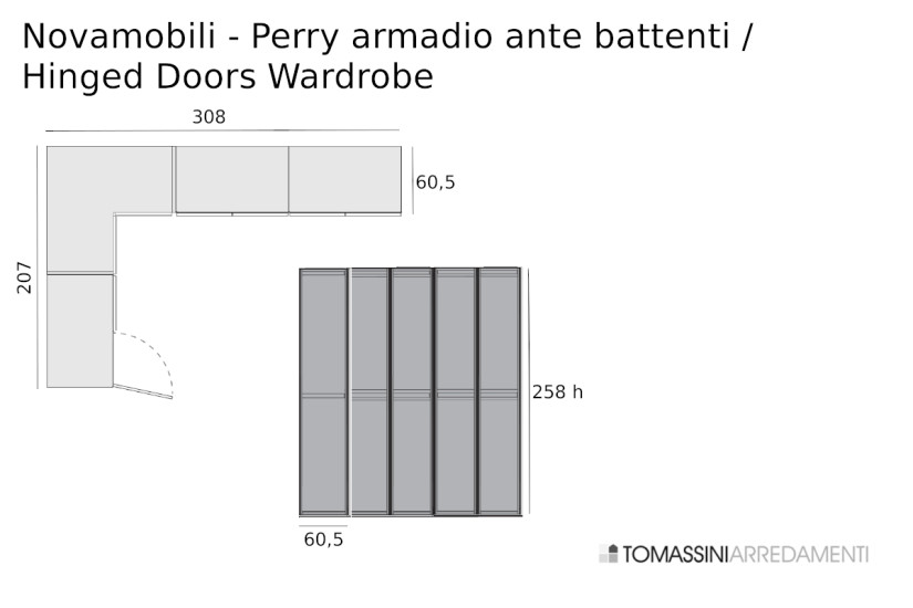Perry Hinged Doors Wardrobe (Expo Offer)  - 9