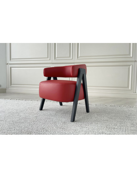 Petit Fauteuil Loai Rouge (Offre Expo) Poliform - 2