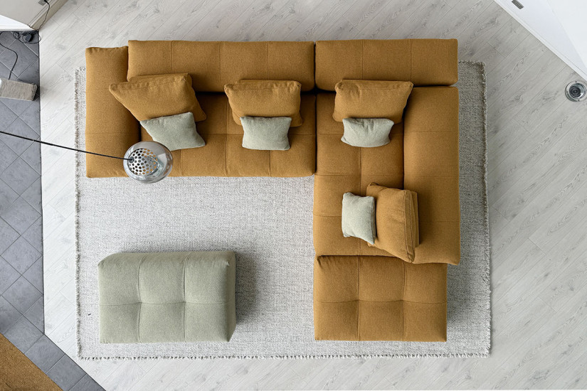 Pixel Orange Sofa (Expo Offer) Saba - 6