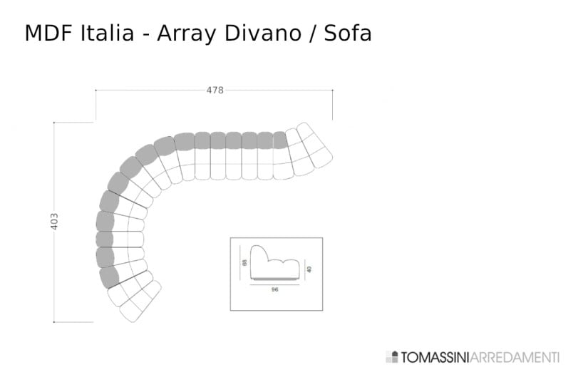 Canapé Array Blanc (Offre Expo) MDF Italia - 10