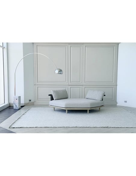 Canapé d'extérieur hexagonal Eden blanc Roda - 1