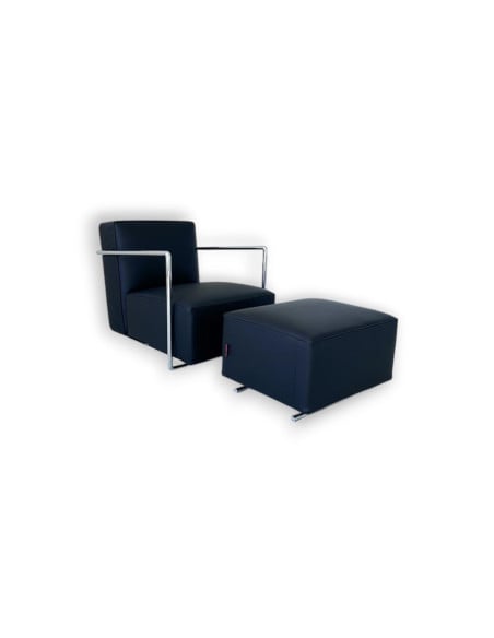 A.B.C. Black Armchair with Pouf (Expo Offer) Flexform - 7