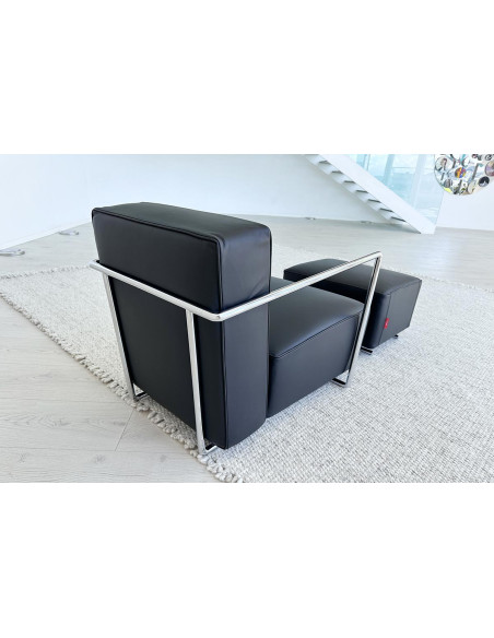 A.B.C. Black Armchair with Pouf (Expo Offer) Flexform - 6