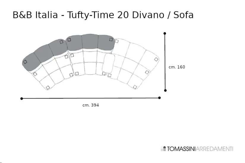 Divano Tufty-Time 20 bianco (Offerta Expo) B&B Italia - 9