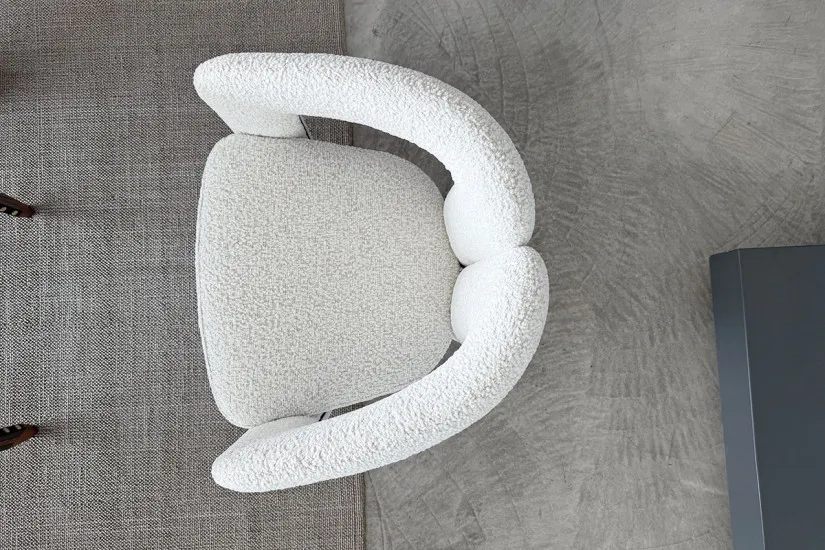 Chaise Dudet en tissu blanc (Offre Expo) Cassina - 4
