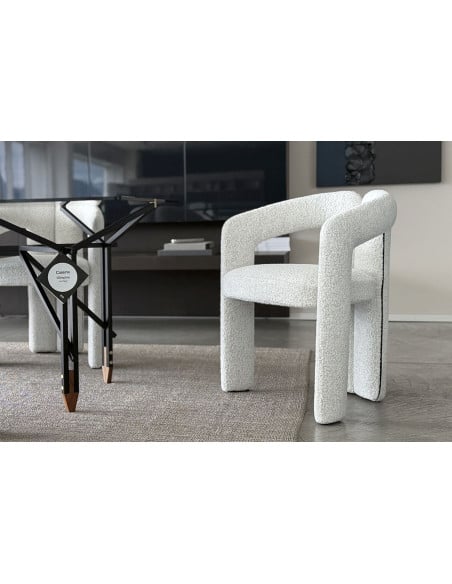 Chaise Dudet en tissu blanc (Offre Expo) Cassina - 7