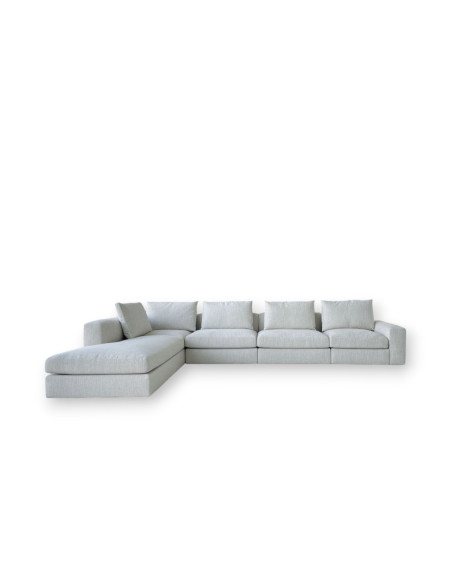 Divano Dune in tessuto bianco (Offerta Expo) - Poliform