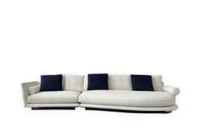 Canapé Noonu en tissu blanc B&B Italia - 5