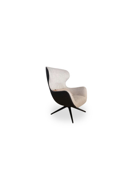 Fauteuil Mad Joker en tissu et cuir (Offre Expo) - Poliform