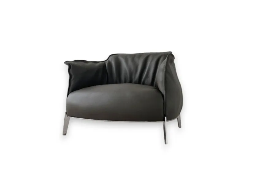 Archibald Gran Comfort Brown Armchair (Expo Offer) Poltrona Frau - 9