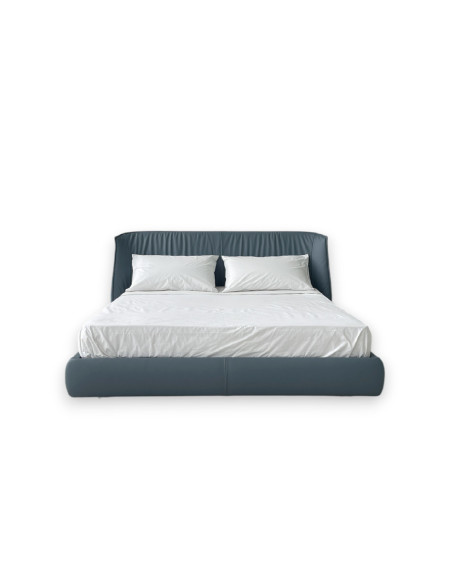 Archibald Blue Leather Bed (Expo Offer) Poltrona Frau - 8