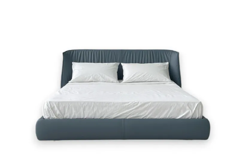 Letto Archibald in pelle blu (Offerta Expo) Poltrona Frau - 8
