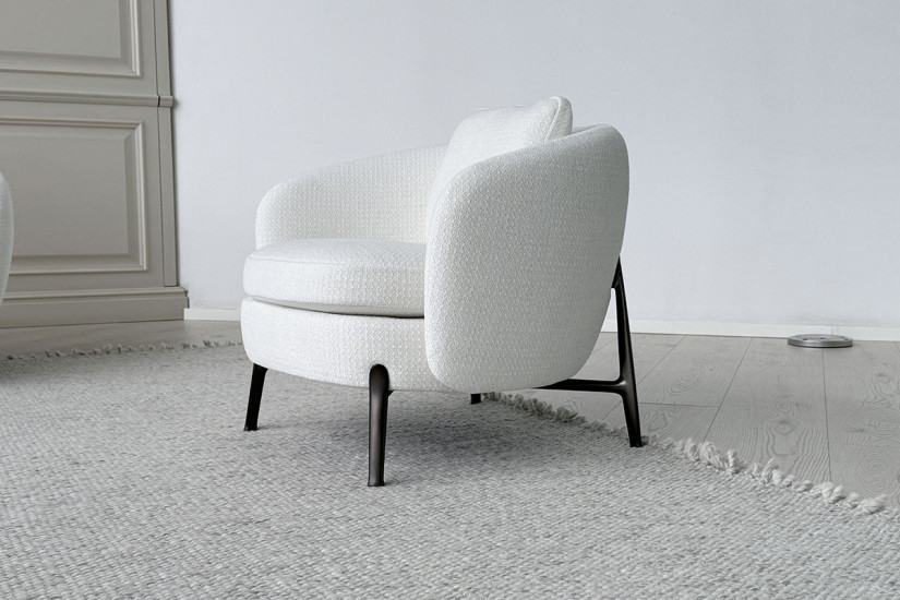 Fauteuil Orbis blanc (Offre Expo) Poliform - 4