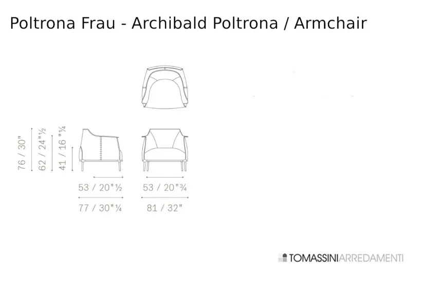 Fauteuil Archibald (Offre Expo) Poltrona Frau - 6