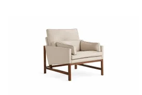 Fauteuil Wood Frame Lounge BassamFellows - 1
