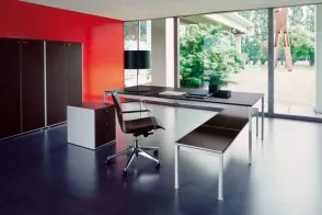 Scrivania Direzionale Bianconero Corium Oak