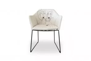 Chaise New York par Marras avec accoudoirs (Offre Expo)