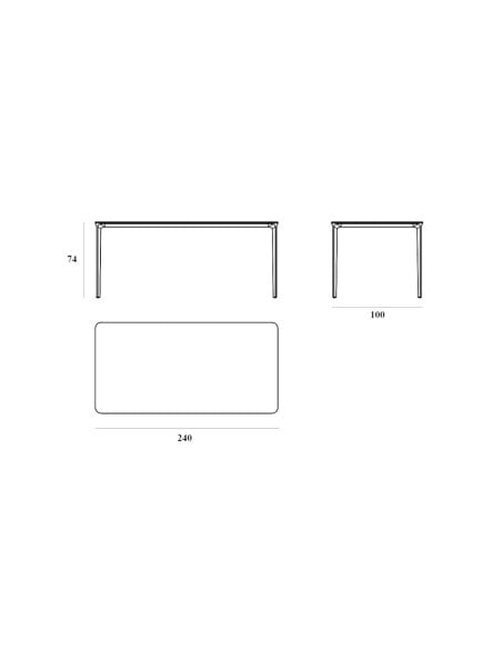 Tavolo Slim Rectangular (Offerta Expo) Sovet - 6
