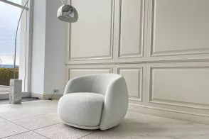 Poltrona Pacific in tessuto bianco sporco (Offerta Expo) Moroso - 5 2