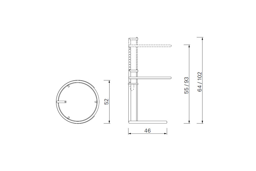 Table basse Adjustable E 1027 (Offre Expo) ClassiCon - 6