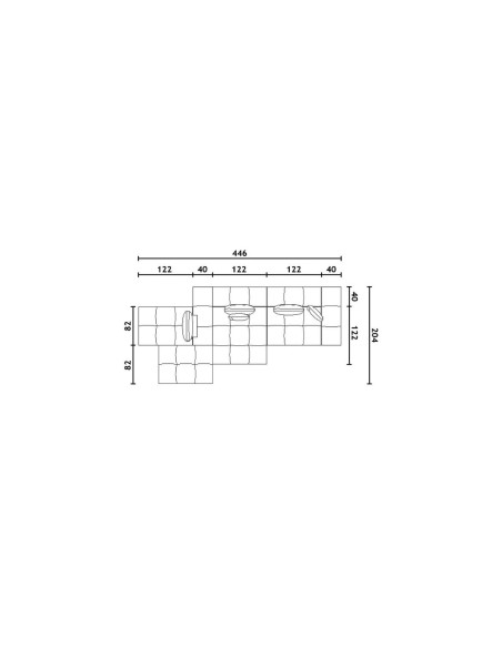 Pixel Sofa White Fabric (Expo Offer)