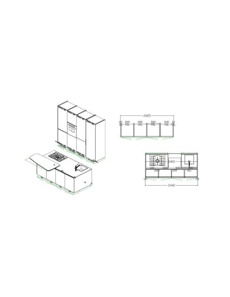 Alea Kitchen Silver Grey (Expo Offer)