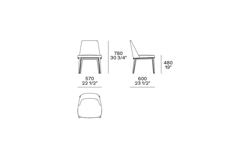 Chaise Sophie (Offre Expo) Poliform - 5