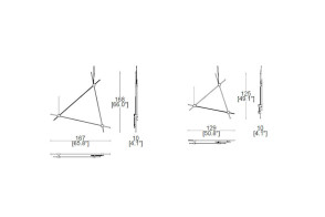 Lampe suspendue Eitie Triangle Vertical Cassina - 1 2