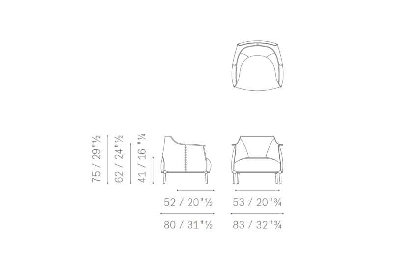 Fauteuil Archibald en tissu (Offre Expo) - 7