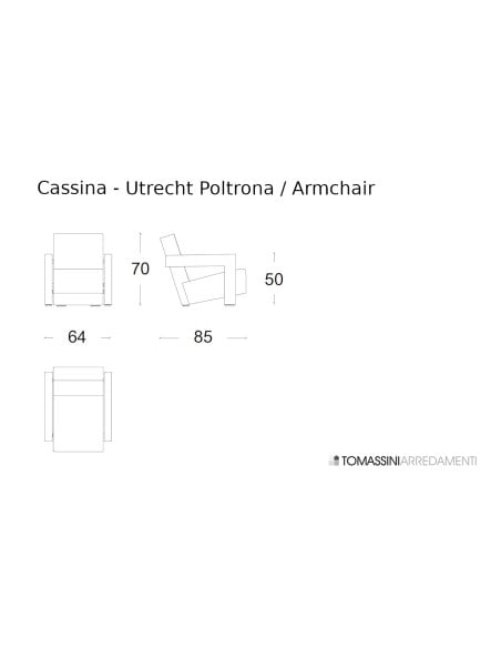 Poltrona Utrecht - versione verde (Offerta Expo) Cassina - 6