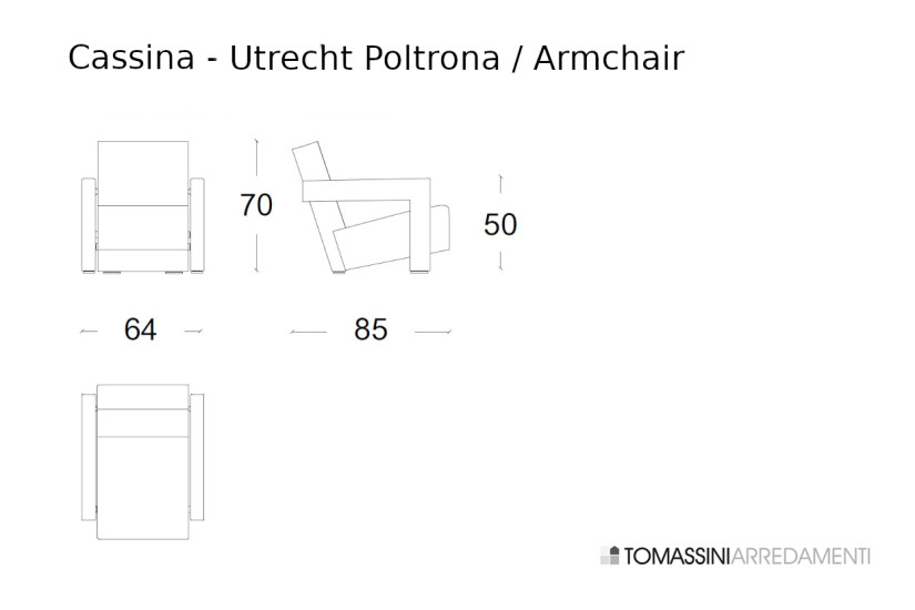 Poltrona Utrecht - versione verde (Offerta Expo) Cassina - 6