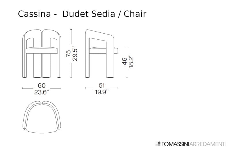 Chaise Dudet en tissu blanc (Offre Expo) - 7