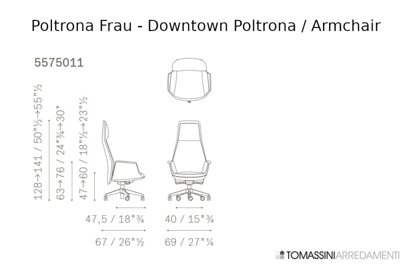 Poltrona Downtown in pelle cognac (Offerta Expo) Poltrona Frau - 7